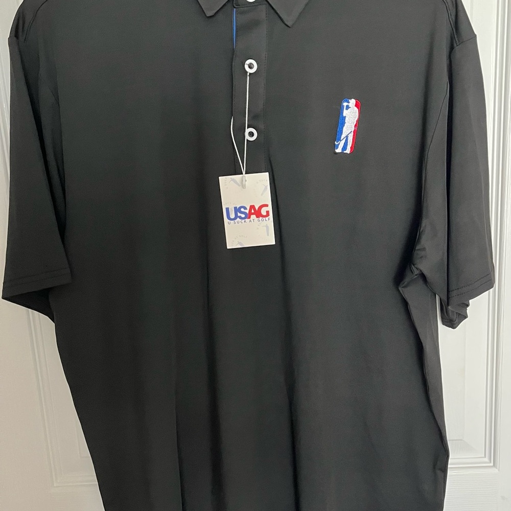 U Suck At Golf - Black Polo Shirt